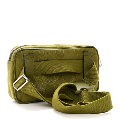 Gucci Econyl Nylon Monogram Off The Grid Belt Bag Juniper Green 3 of 9