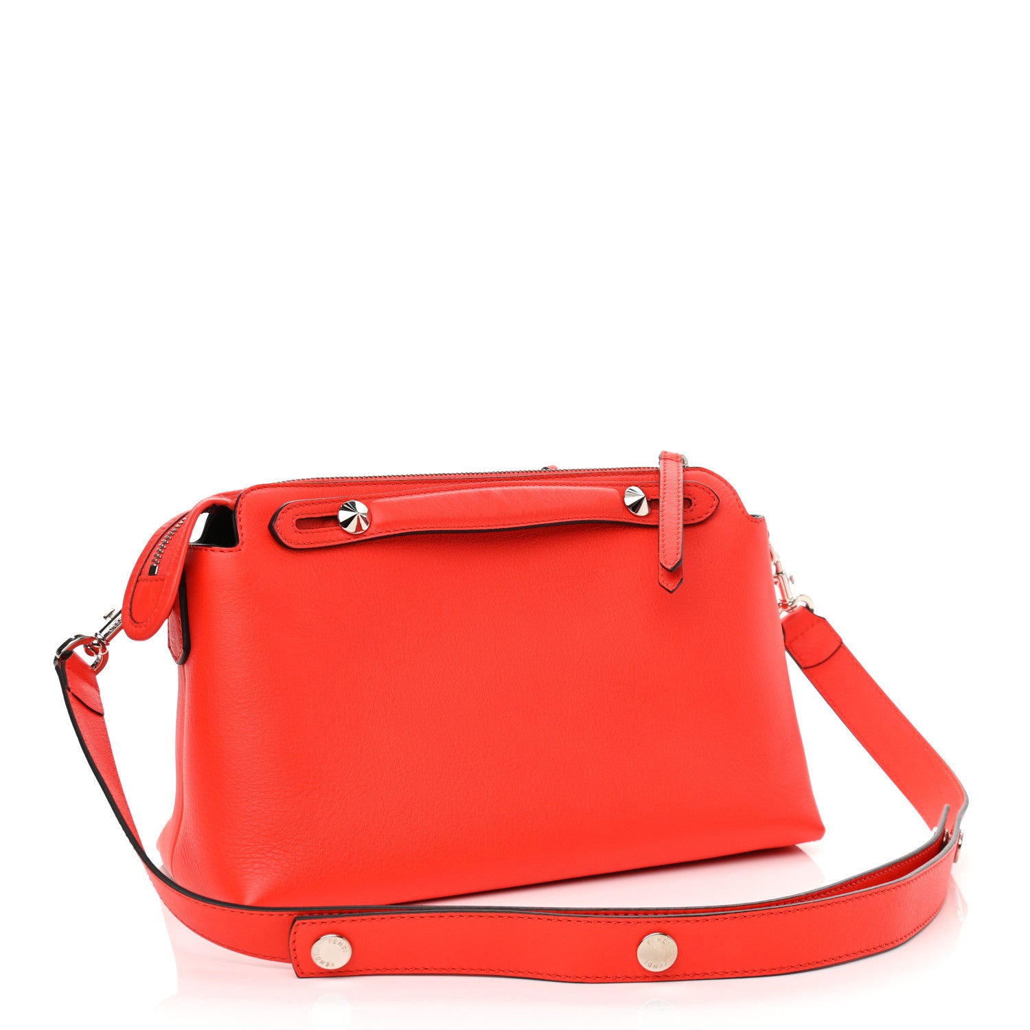 Fendi Vitello Dolce Medium By The Way Boston Bag Papavero 3 of 11