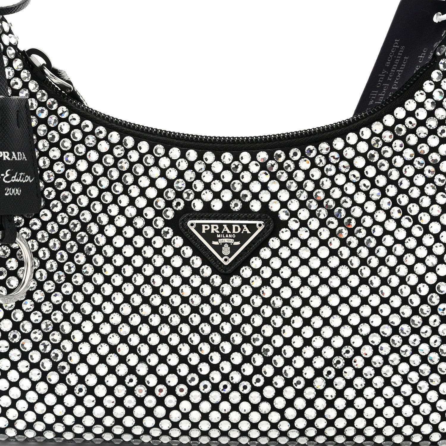 Prada Satin Crystal Mini Re-Edition 2000 Bag Cristal 8 of 11