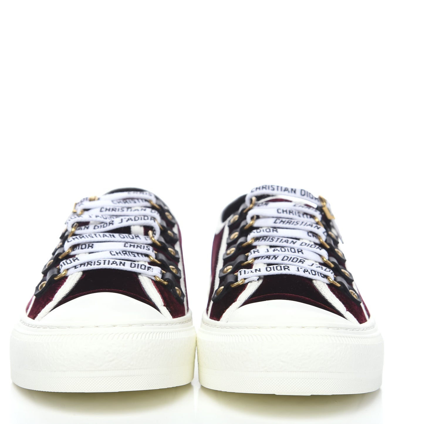 Velvet Walk'N'Dior Low Top Sneakers 39.5 Deep Amaranth