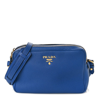 Prada Vitello Phenix Camera Bag Blue 1 of 10