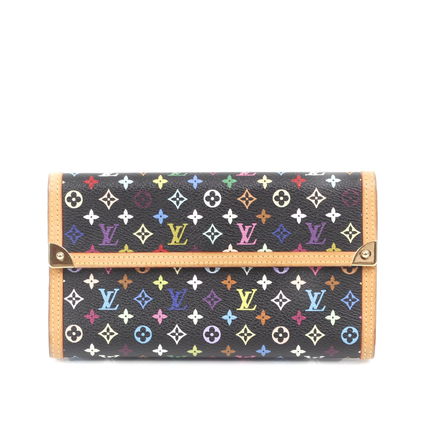Monogram Multicolor Porte Tresor International Wallet Black