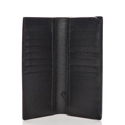Gucci Calfskin Boar Effect GG Marmont Long Wallet Black 5 of 7