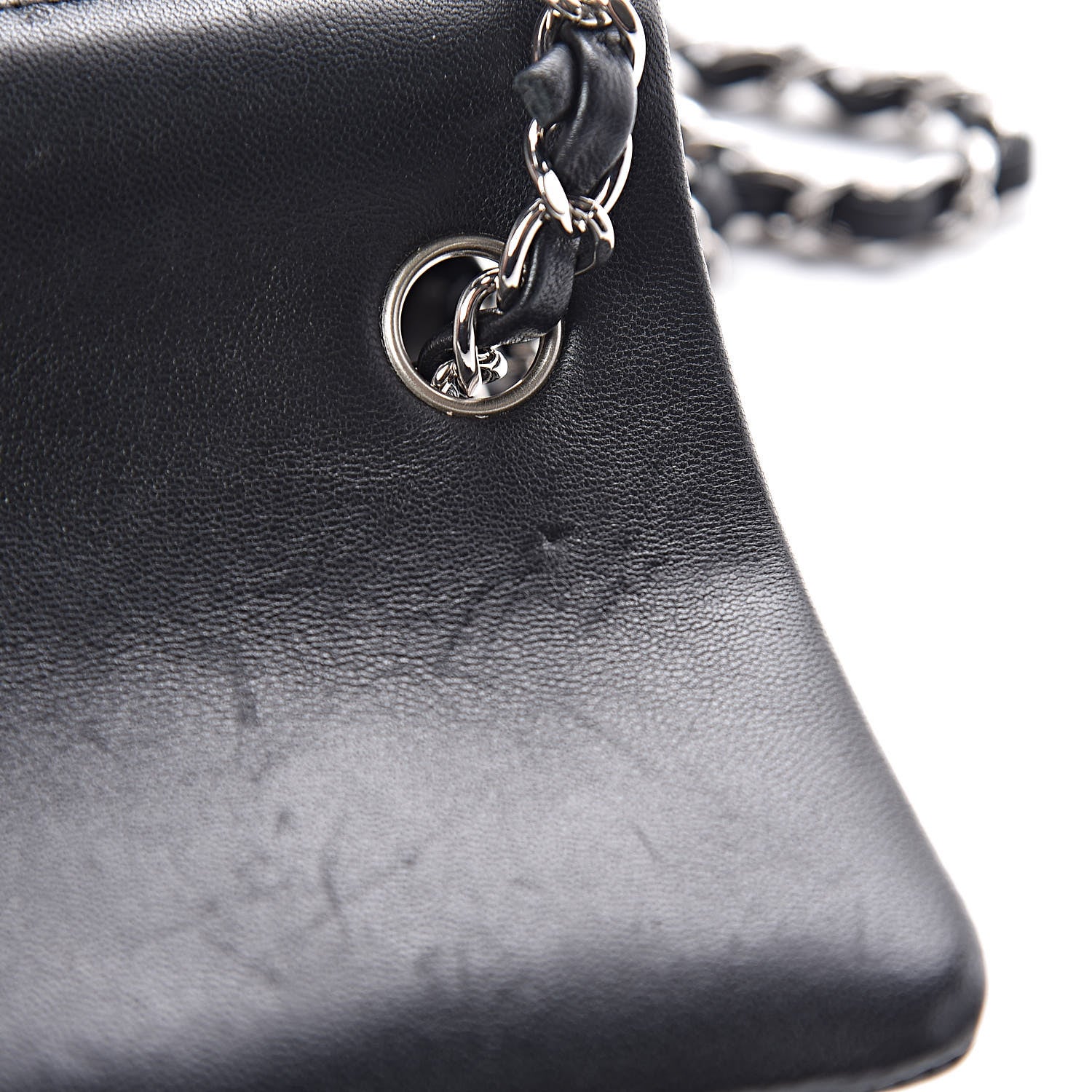 Chanel Lambskin Quilted Mini Rectangular Flap Black 10 of 12