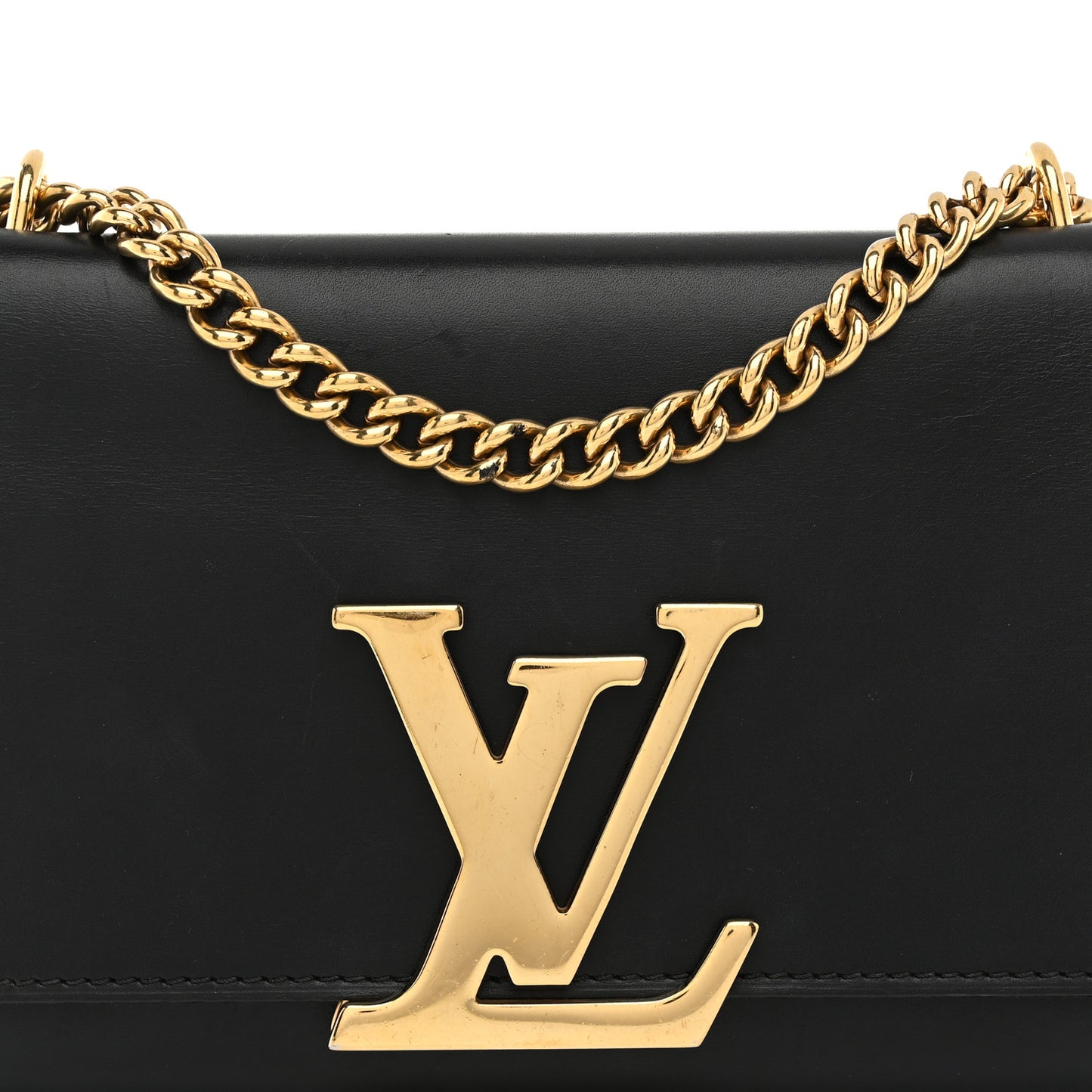 Calfskin Chain Louise MM Black