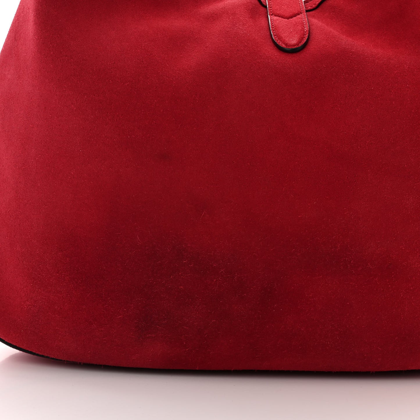 Soft Suede Web Large Jackie Hobo Red