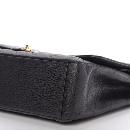 Chanel Caviar Quilted Maxi Double Flap Black 7 of 9