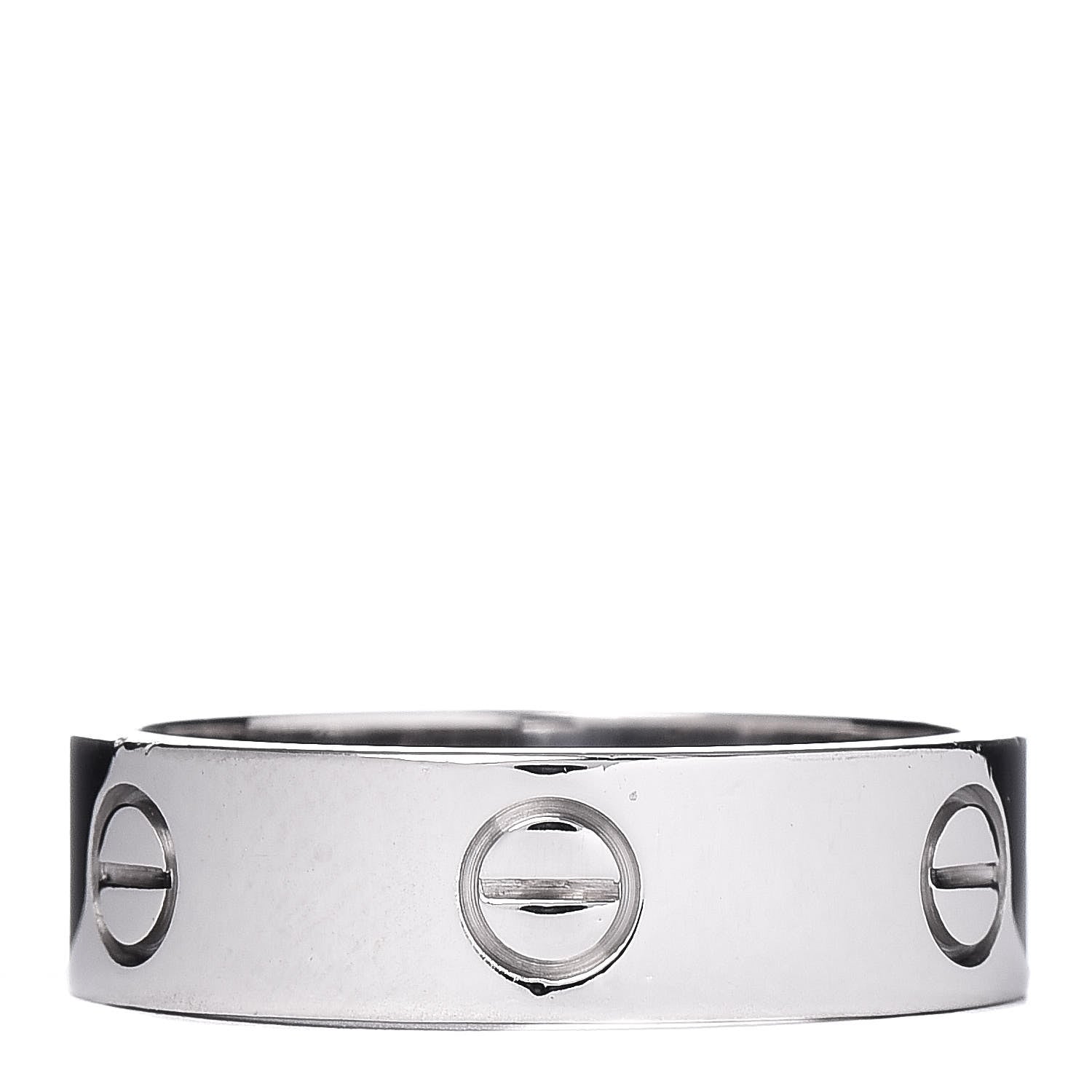 Cartier 18K White Gold 6mm LOVE Ring 59 8.75 3 of 5