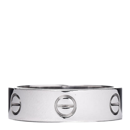 Cartier 18K White Gold 6mm LOVE Ring 59 8.75 3 of 5