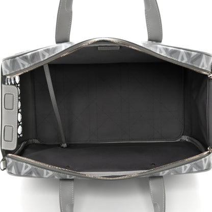 Christian Dior CD Diamond Canvas Calfskin Hit The Road Pet Carrier Gray 4 of 10