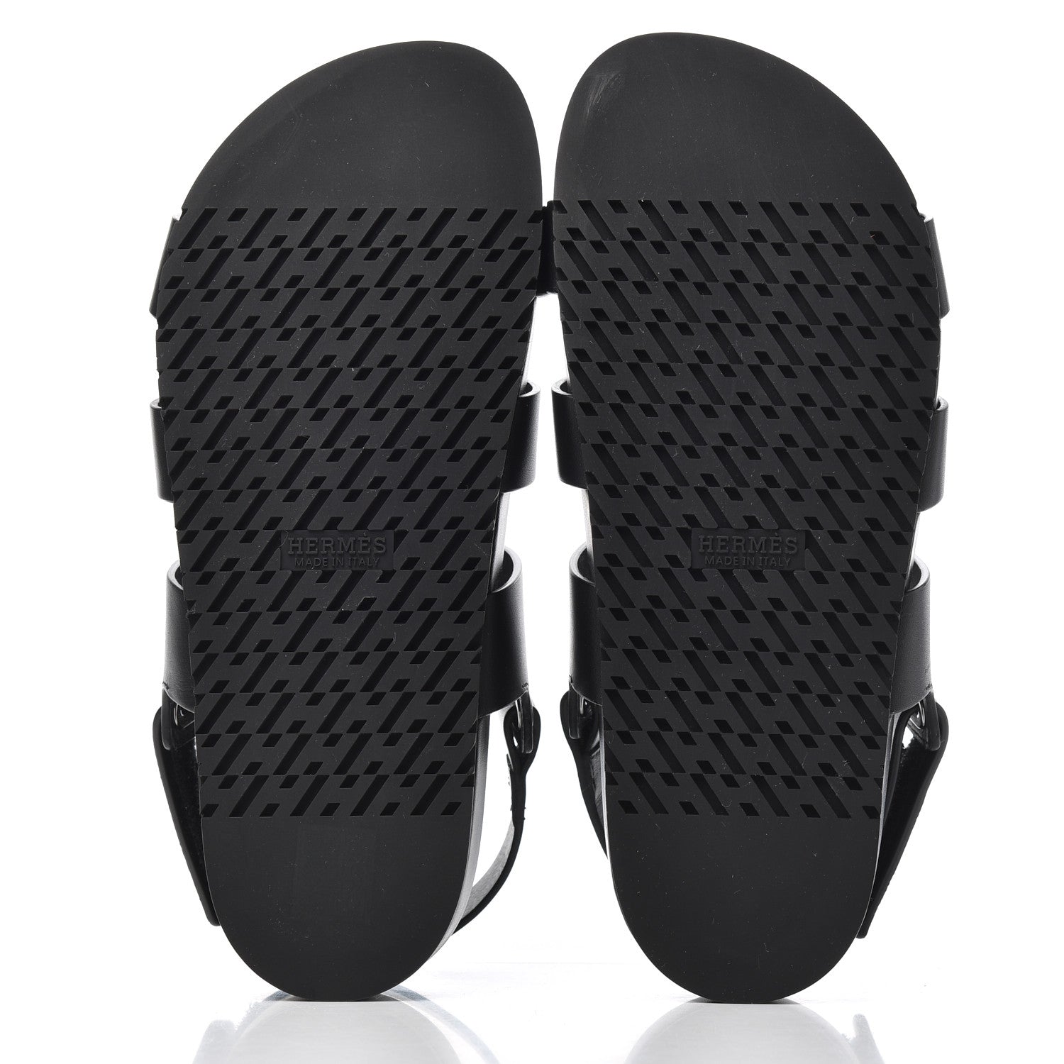 Hermes Calfskin Womens Takara Sandals 38 Black 5 of 10