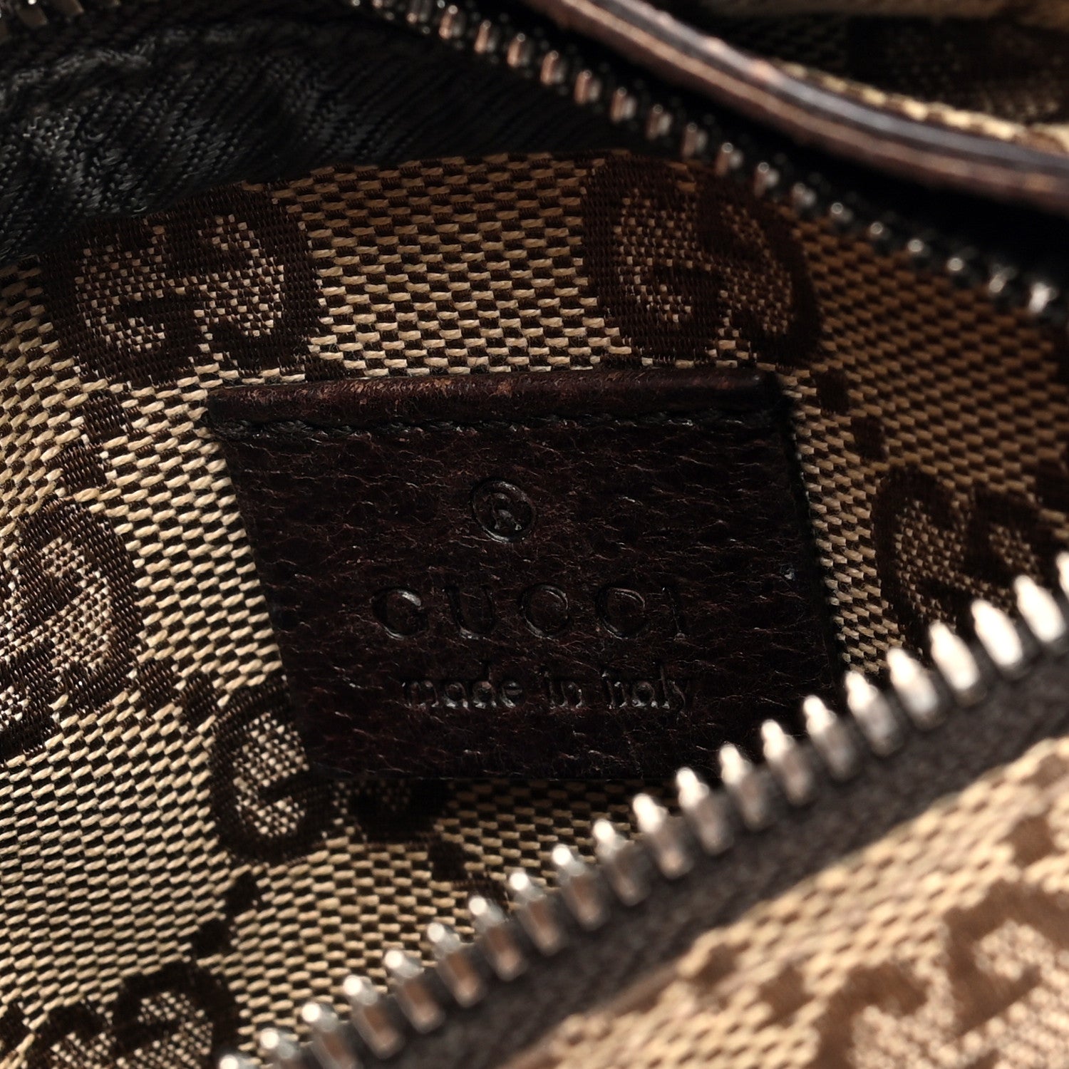 Gucci GG Monogram Double Pocket Belt Bag Dark Brown 7 of 11