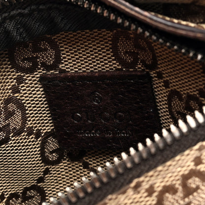 Gucci GG Monogram Double Pocket Belt Bag Dark Brown 7 of 11