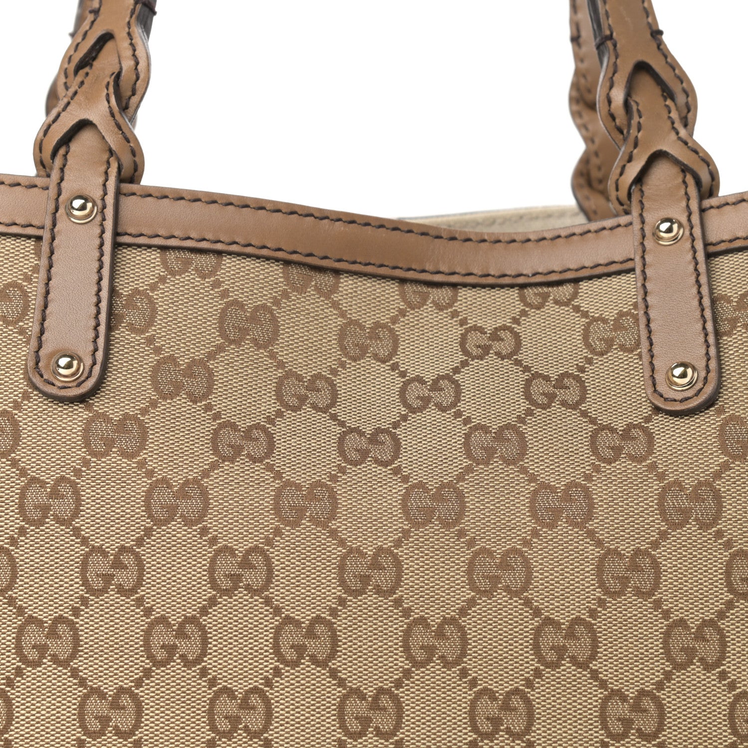 Gucci Monogram Small Craft Tote Light Brown 9 of 14