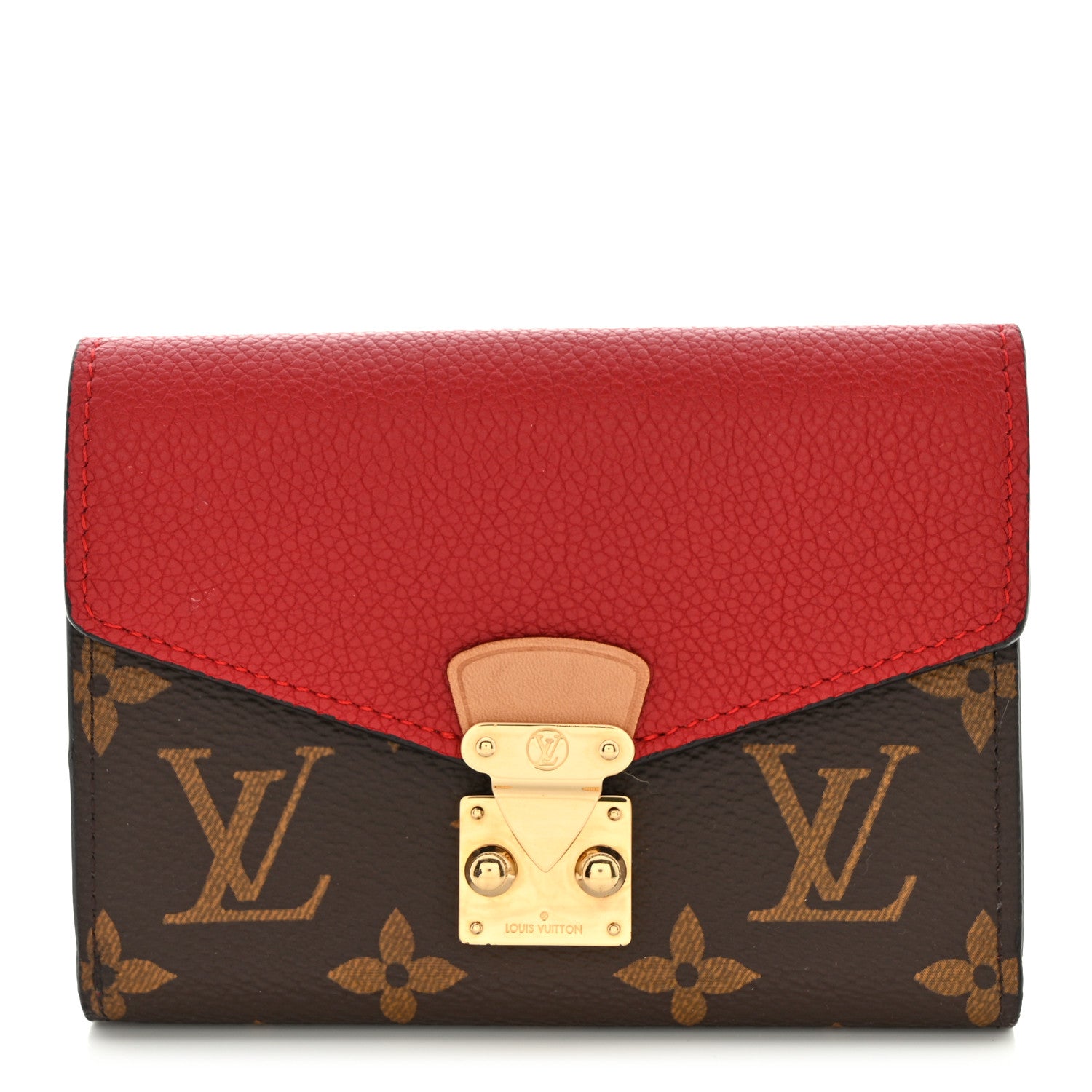 Louis Vuitton Monogram Pallas Compact Wallet NM Cerise 1 of 9