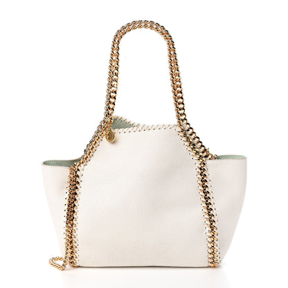 Stella McCartney Shaggy Deer Falabella Reversible Mini Fold Over Tote Chalk 2 of 9
