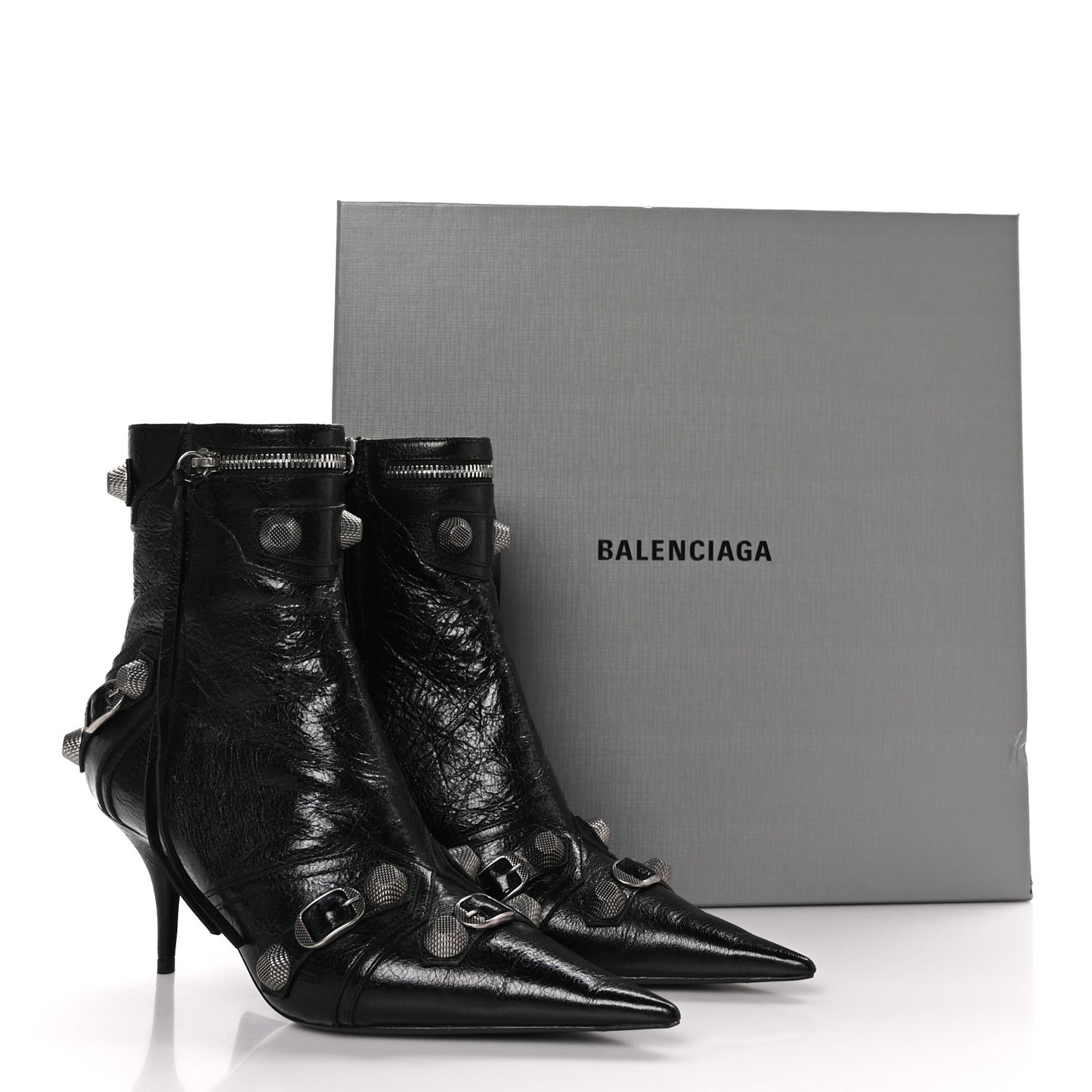 Agneau Arena Cagole 70mm Ankle Boots 39.5 Black