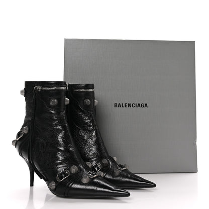 Balenciaga Agneau Arena Cagole 70mm Ankle Boots 39.5 Black 9 of 9