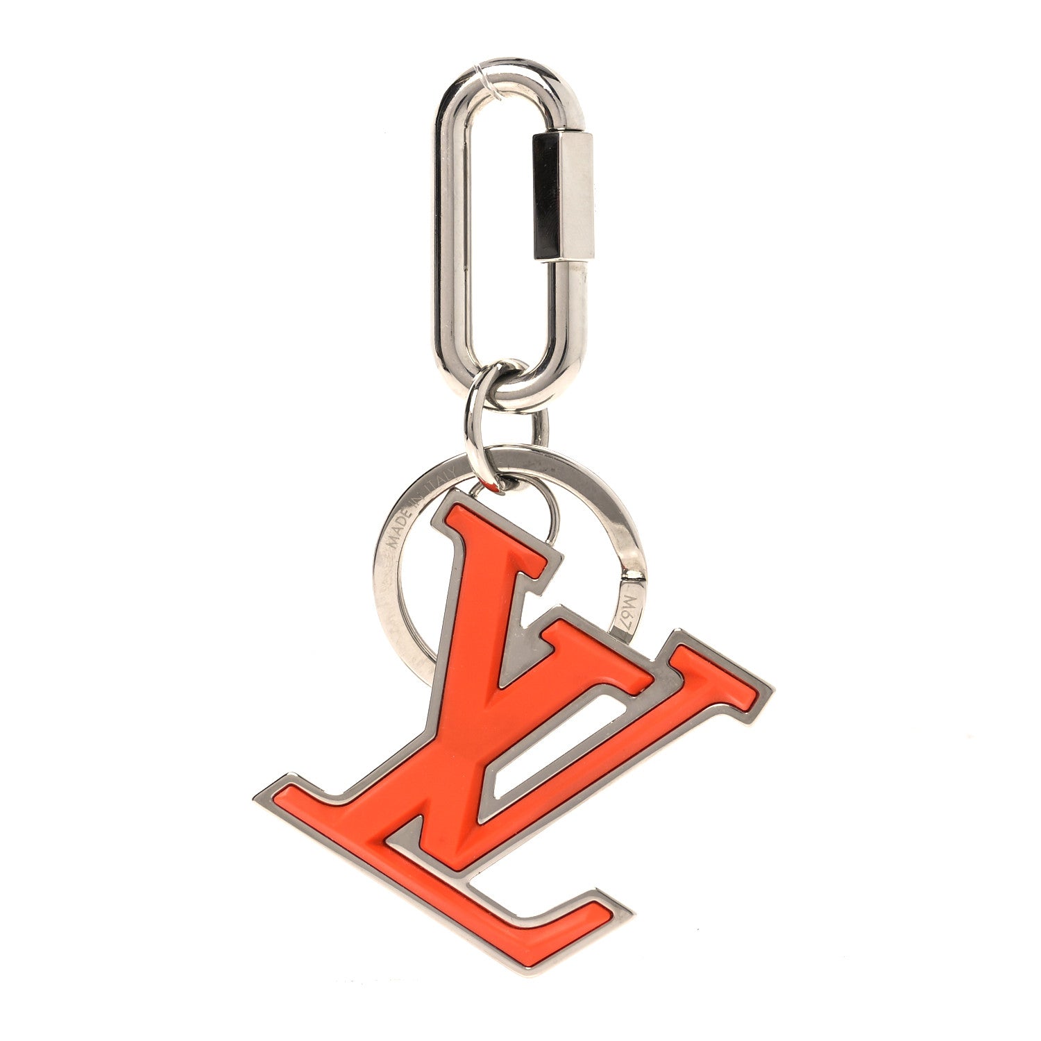 Louis Vuitton LV Soft Bag Charm Key Holder Orange 1 of 4