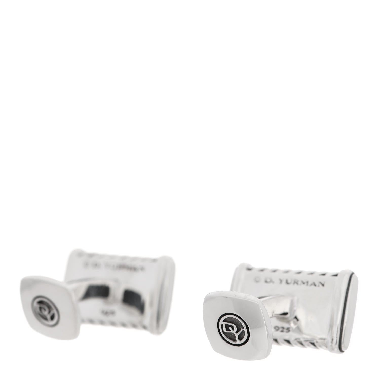 David Yurman Sterling Silver Chevron Cufflinks 3 of 5