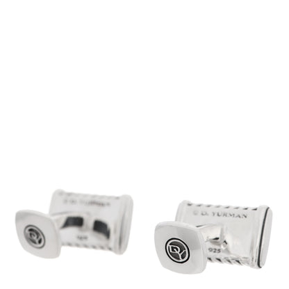 David Yurman Sterling Silver Chevron Cufflinks 3 of 5
