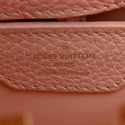 Louis Vuitton Taurillon Capucines BB Cream Beige Pearly Pink 6 of 9