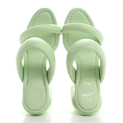 Christian Louboutin Nappa Inflama Sab 85 Sandals 38.5 Studio Green 2 of 9