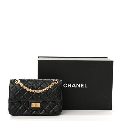 Chanel Aged Calfskin Quilted 2.55 Reissue Mini Flap Black 11 of 11