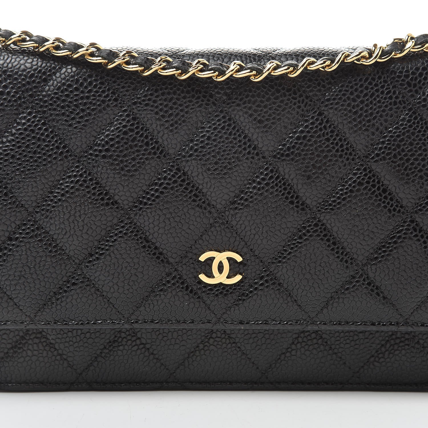 Chanel Caviar Quilted Wallet On Chain WOC Black 9 of 11