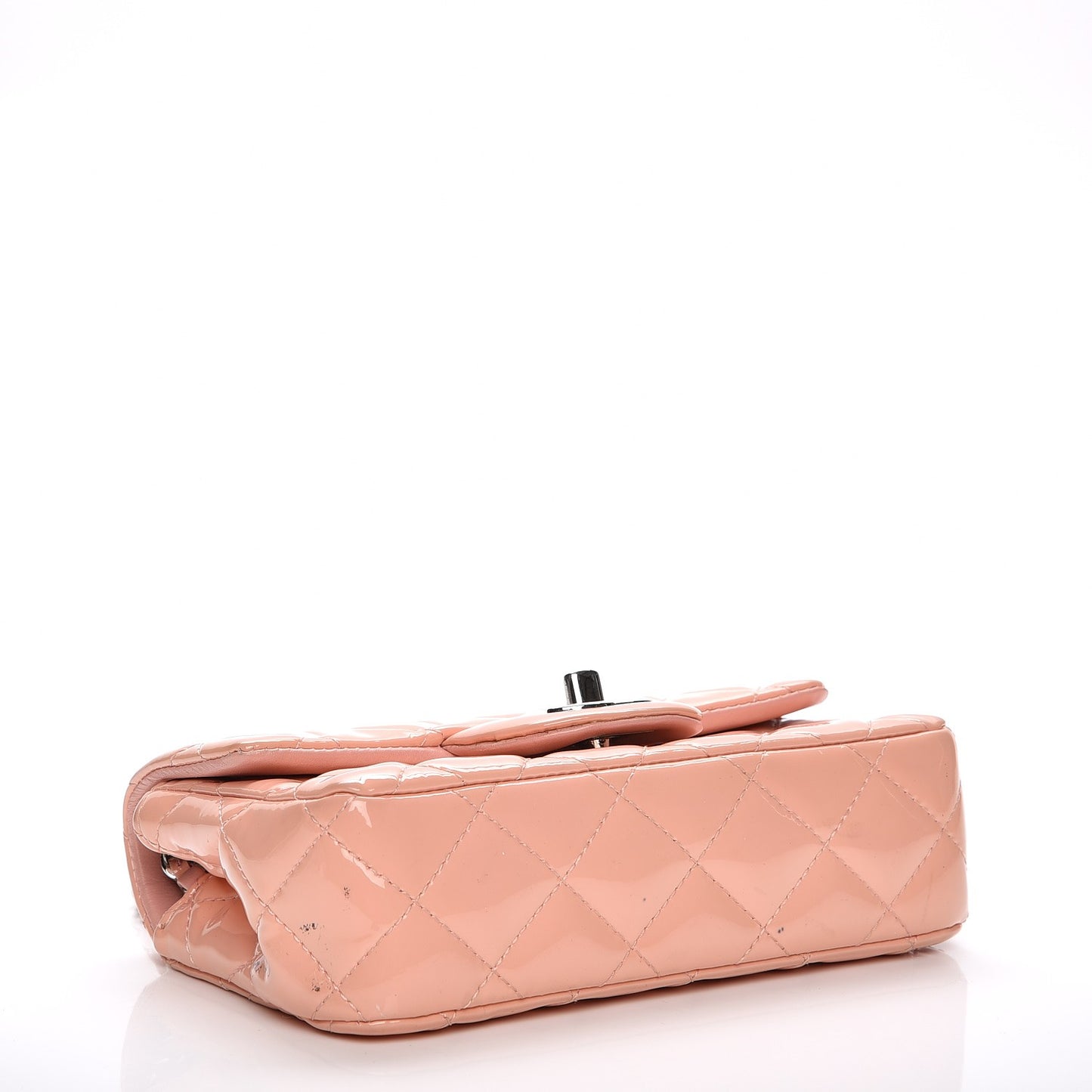 Patent Quilted Extra Mini Flap Pink