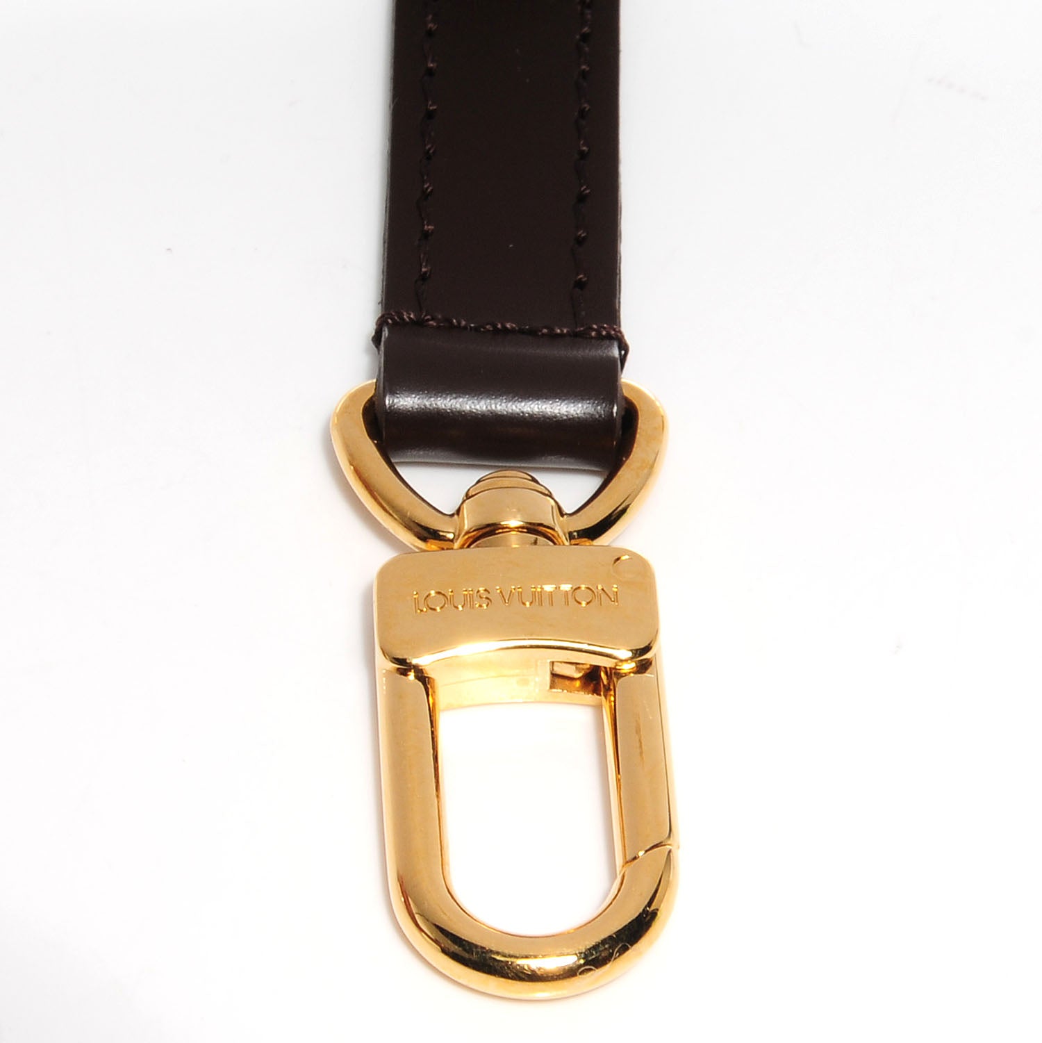 Louis Vuitton Leather Short Shoulder Strap Brown 3 of 3