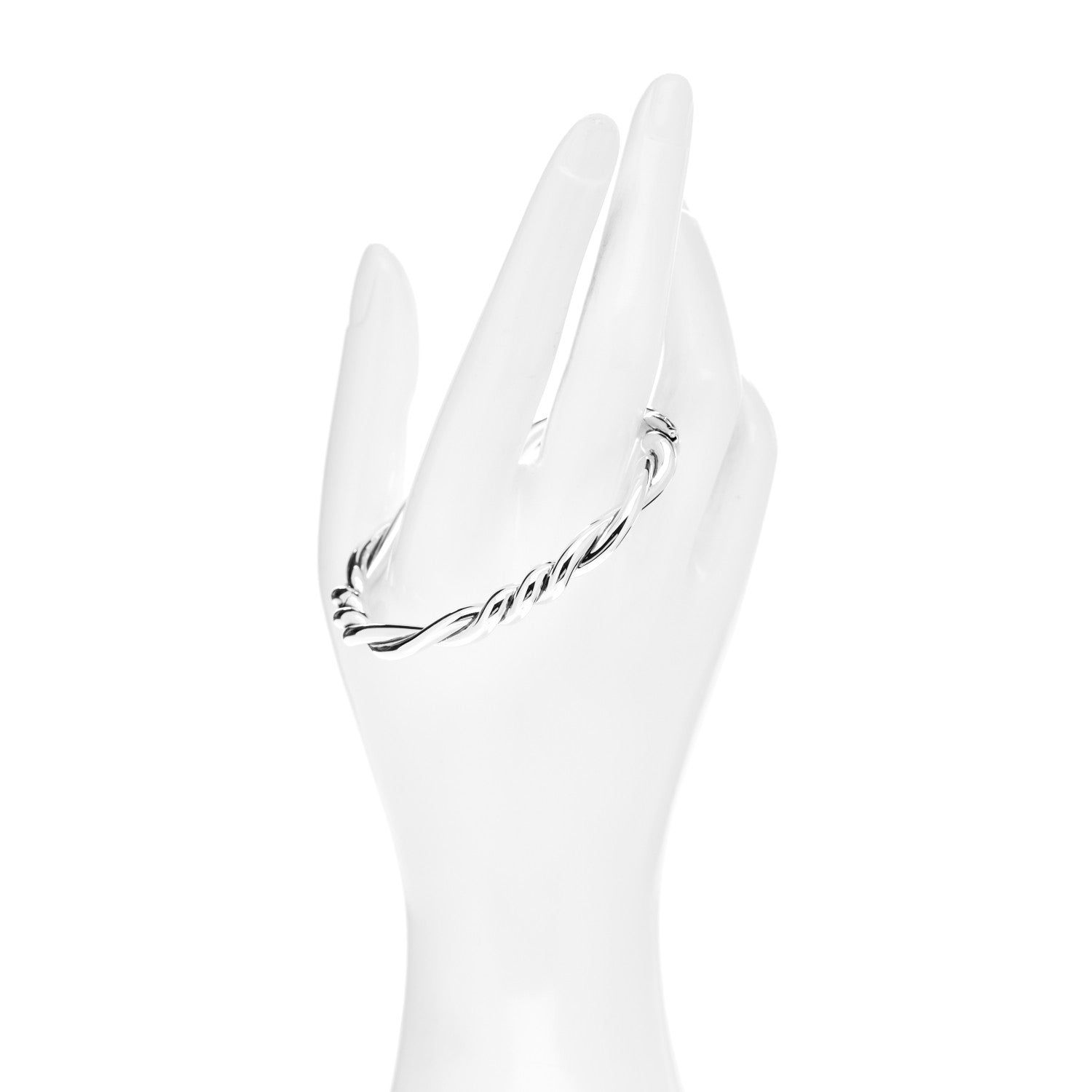 David Yurman Sterling Silver Continuance Center Twist Bracelet 2 of 4