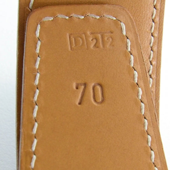 Hermes Box Reversible Constance Martelee H Belt 70 Rouge H and Natural 4 of 5