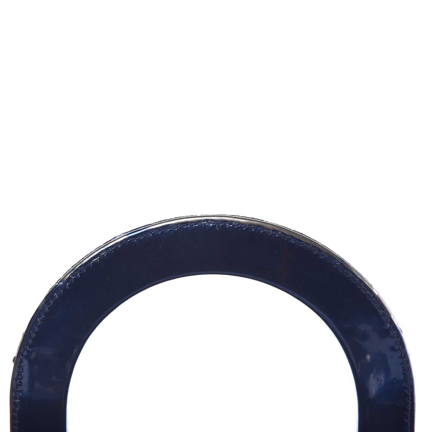 Metallic Patent Micro-Cannage Medium Lady Dior Blue