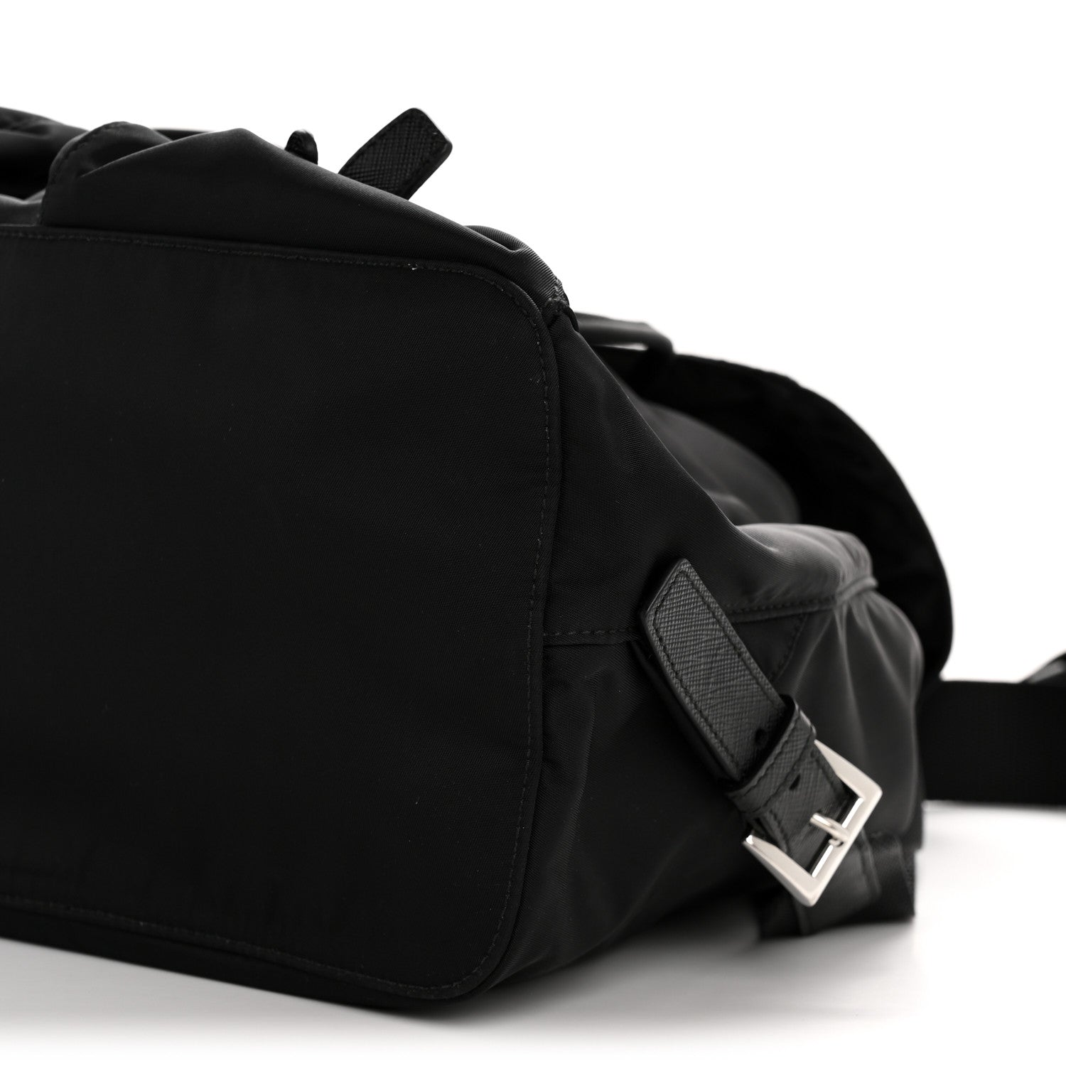 Prada Re-Nylon Vela Saffiano Medium Backpack Black 11 of 13