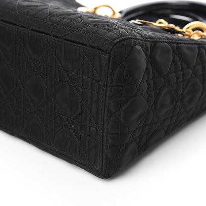 Christian Dior Nylon Cannage Medium Lady Dior Black 12 of 13