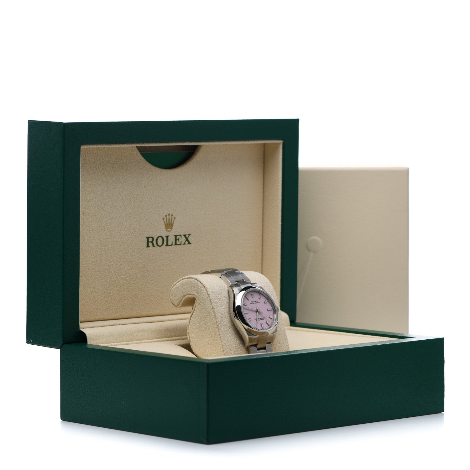 Rolex Stainless Steel 31mm Oyster Perpetual Watch Candy Pink 277200 5 of 5
