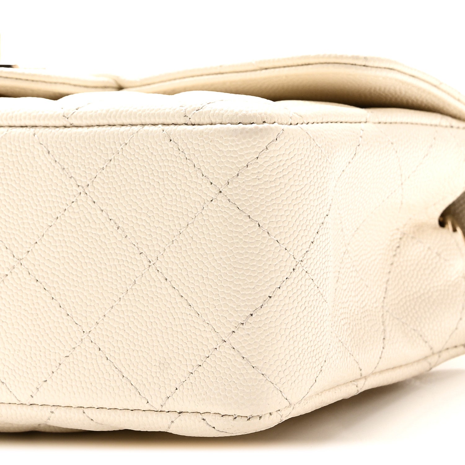 Chanel Caviar Quilted Mini Rectangular Flap White 10 of 11