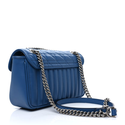 Gucci Calfskin Matelasse Aria Small GG Marmont Shoulder Bag Clear Blue 2 of 7