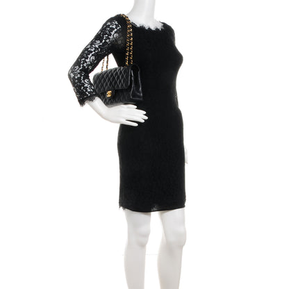 Chanel Caviar Quilted Medium Double Flap Black 2 of 8