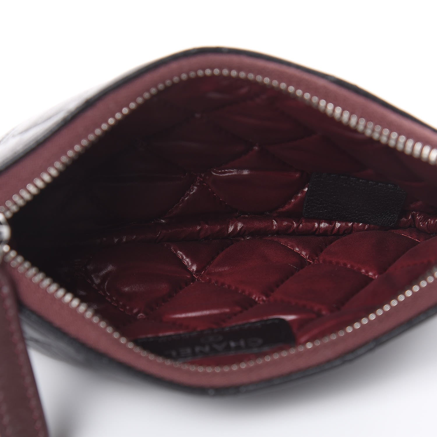 Chanel Lambskin Quilted Small Cosmetic Case Black 5 of 8