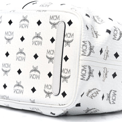 MCM Visetos Medium Liz Reversible Shopper Tote White 15 of 19