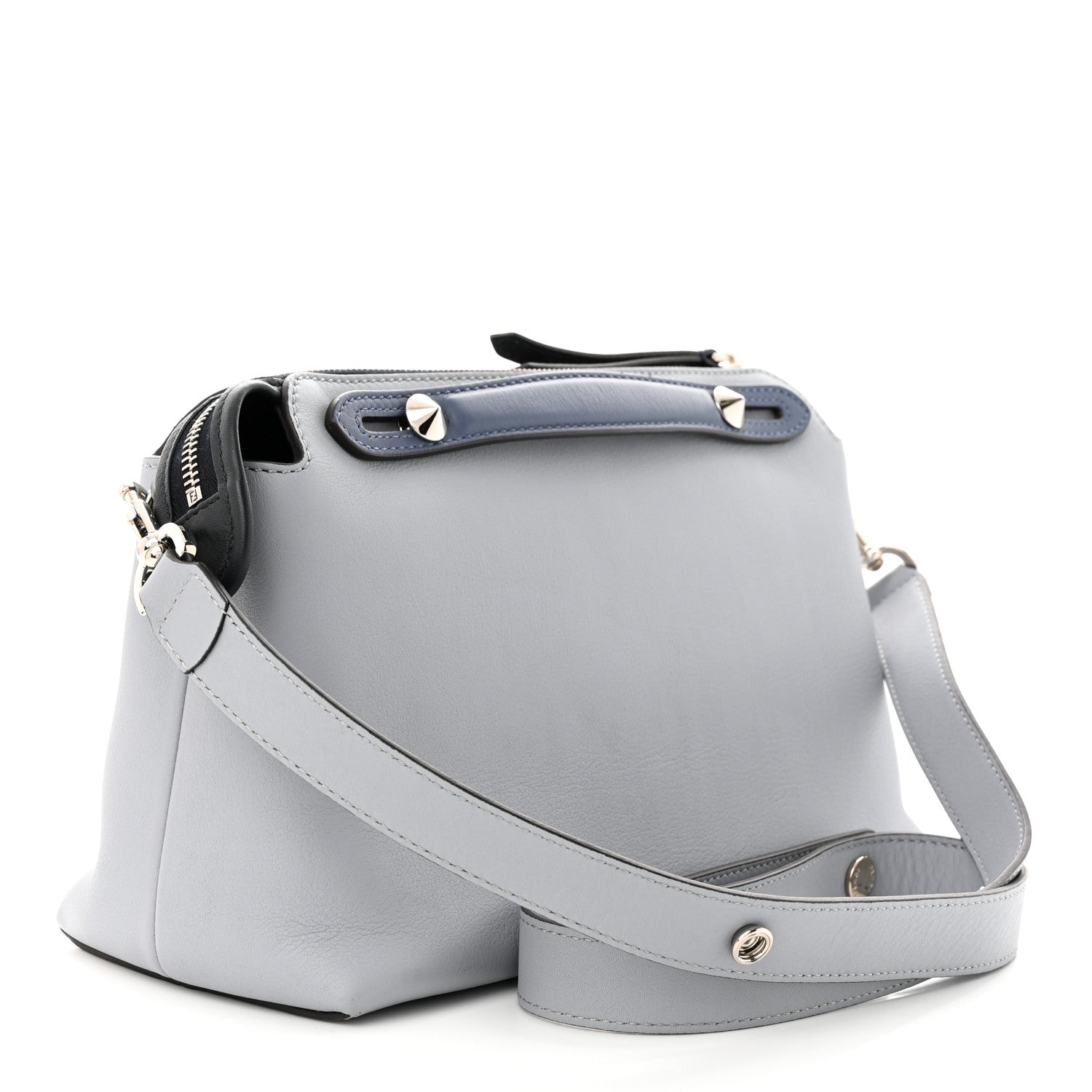 Fendi Vitello Dolce 4 Color Medium By The Way Boston Bag Ardesia Fiamma Multicolor 3 of 11
