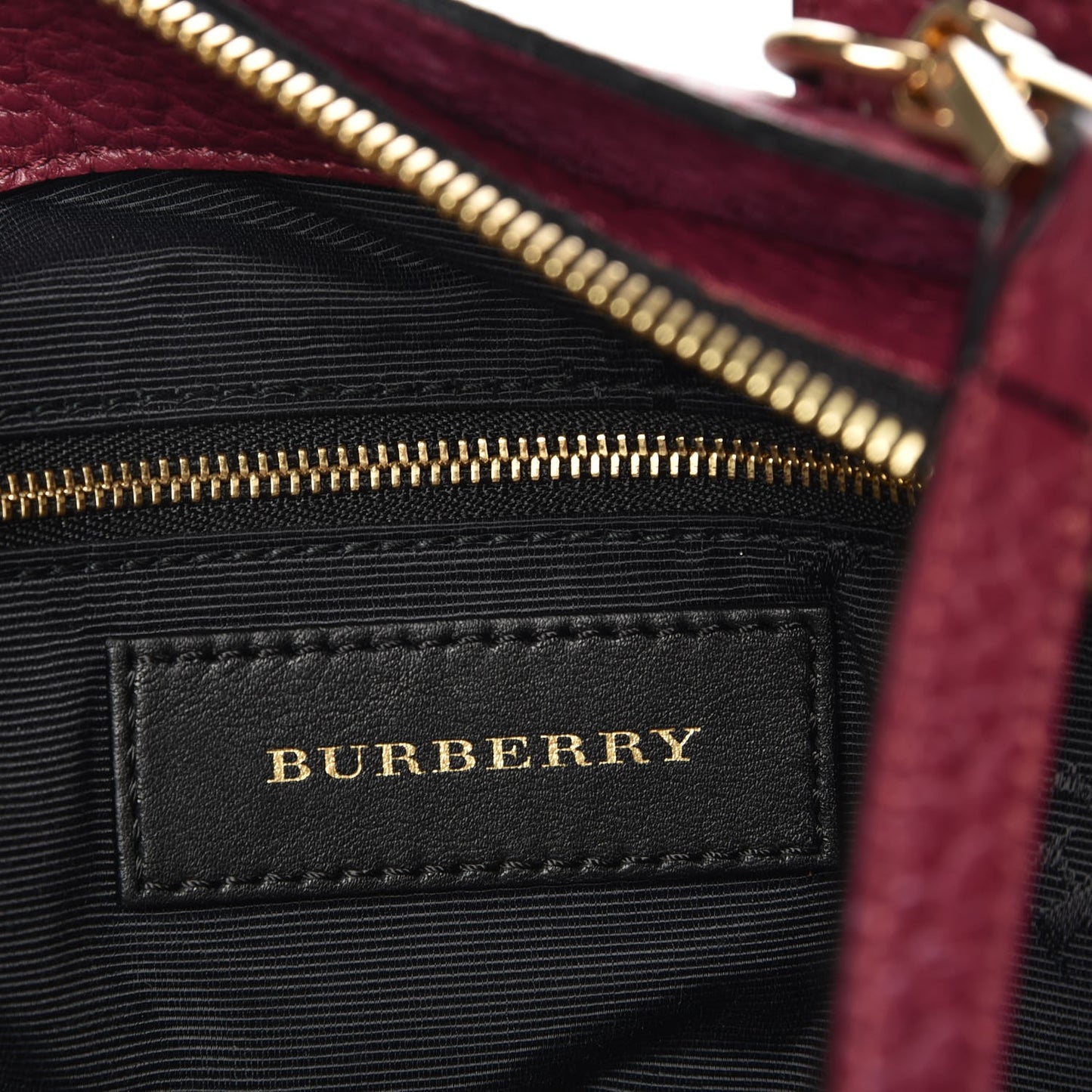 Heritage Grain Check Embossed Medium Dewsbury Tote Dark Plum