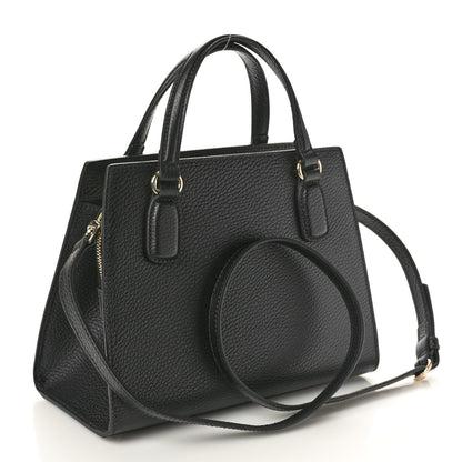 Gucci Pebbled Calfskin Medium Soho Top Handle Satchel Black 3 of 10