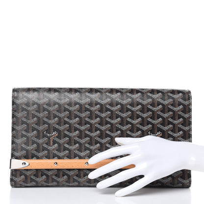 Goyard Goyardine Monte Carlo Bois Clutch Black 2 of 9
