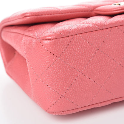 Chanel Iridescent Caviar Quilted Mini Rectangular Flap Pink 8 of 10