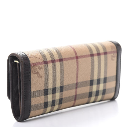 Burberry Haymarket Check Molly Continental Wallet Chocolate 3 of 15