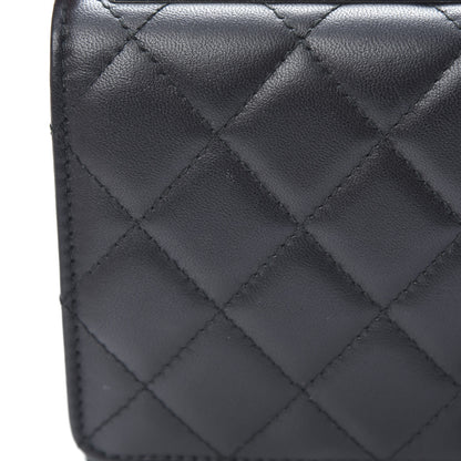 Chanel Lambskin Quilted Trendy CC Wallet On Chain WOC Black 13 of 14