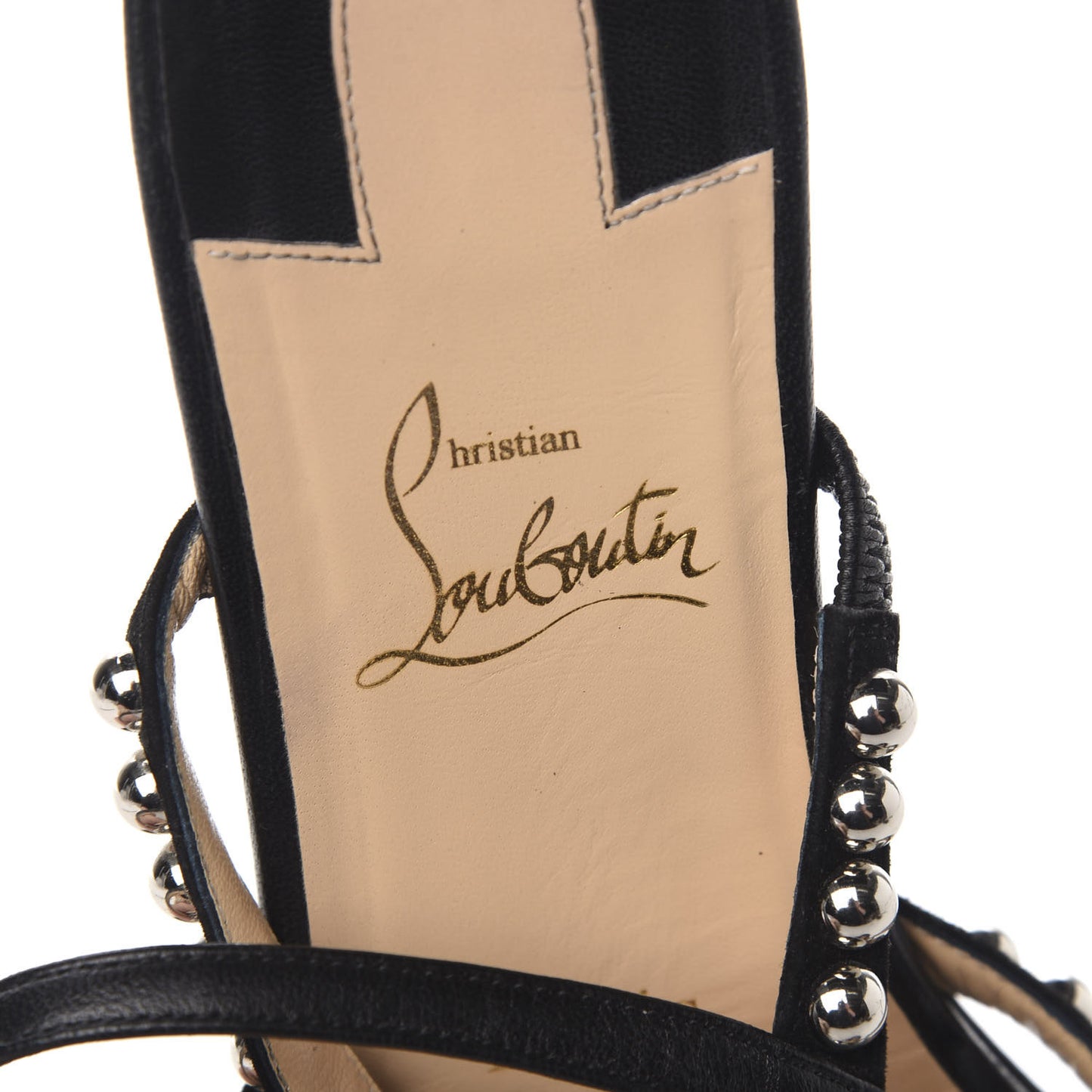 Nappa Galeria Flat Sandals 38.5 Black